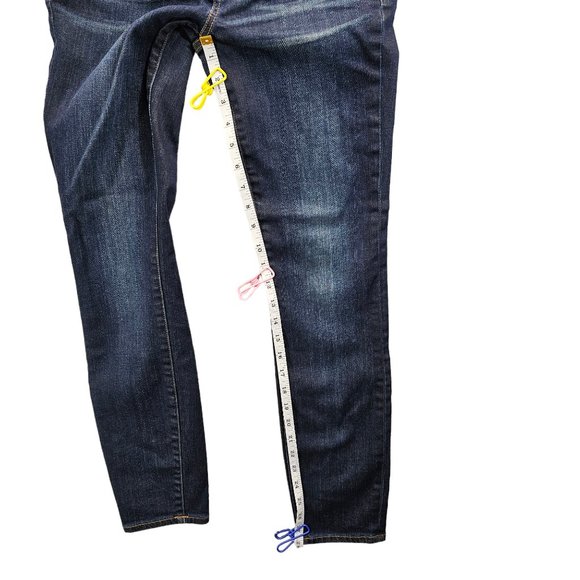 Madewell Womens Size 25 "Skinny Skinny" Denim Dark Wash Stretch Skinny Jeans - Picture 10 of 12